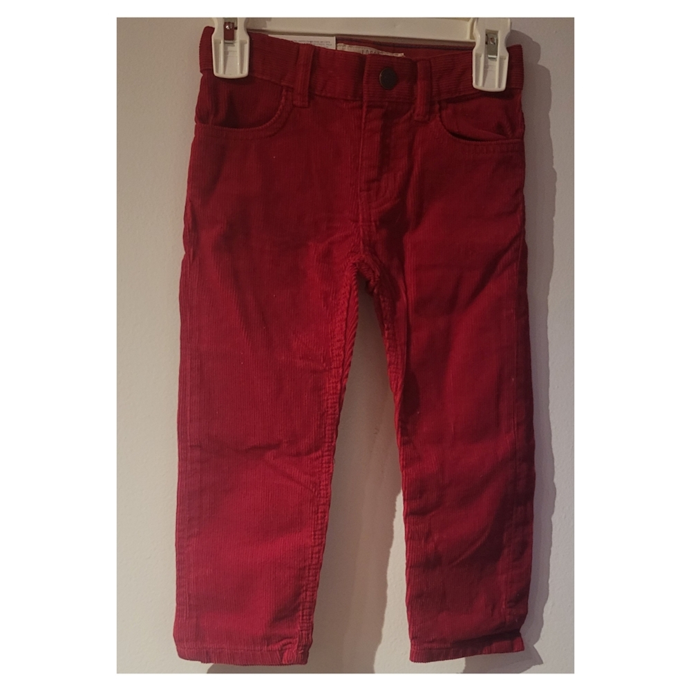 Corduroy red pants